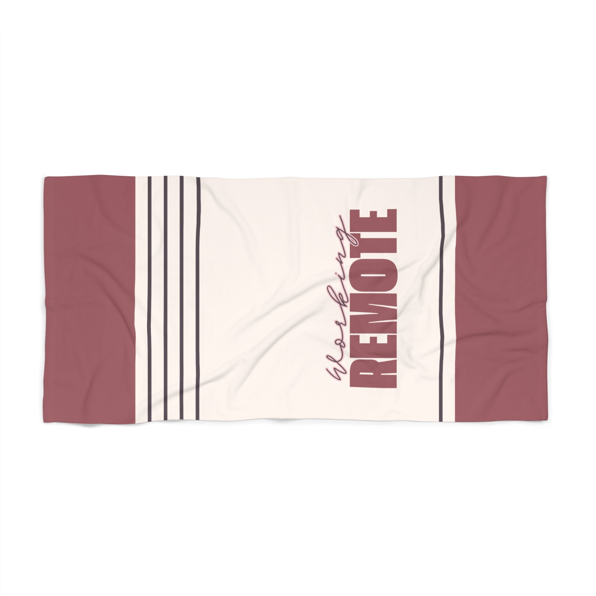 Remote Working Beach Towel